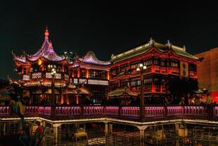 Modernes Teehaus in Shanghai