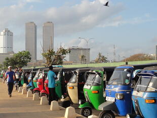 Motorikschas in Colombo