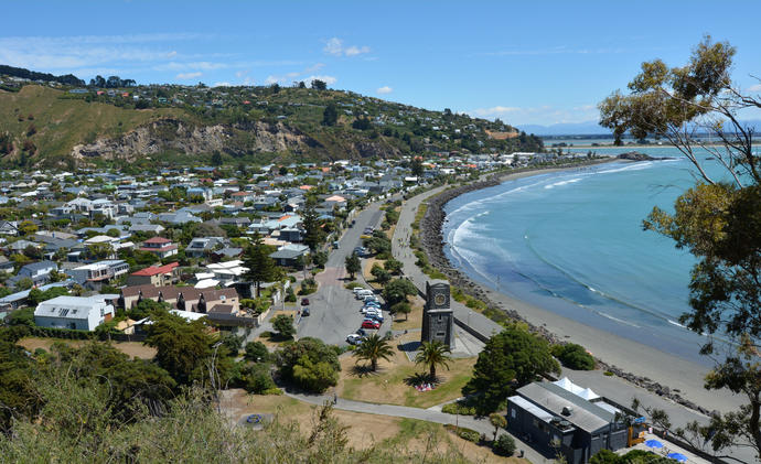 Blick auf Christchurch