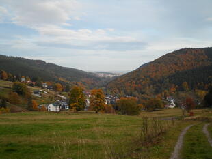 Blick auf Ilmenau vom Goethewanderweg