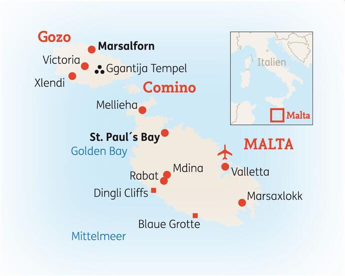 10 Tage Rundreise Malta Gozo Höhepunkte Reise 2022