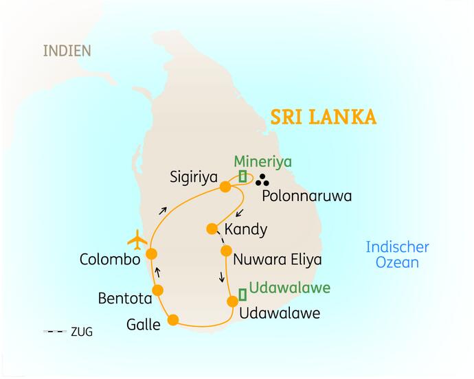 10 Tage Rundreise Sri Lanka 
