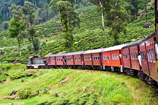 Zugfahrt ins Hochland von Sri Lanka