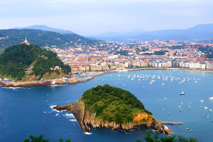 Bucht La Concha San Sebástian