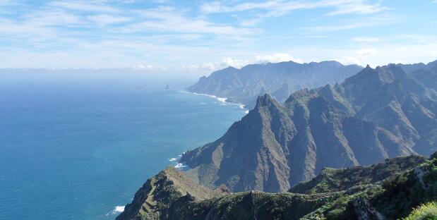 Blick über die Nordseite des Anagas