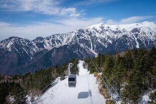 Japanische Alpen in der Region Shinhotaka