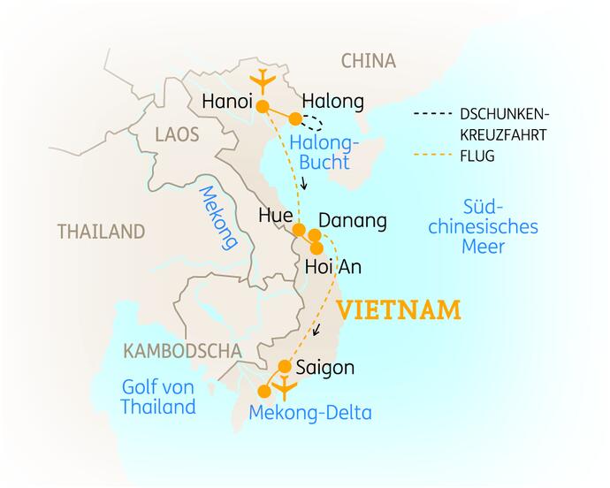 15 Tage Vietnam Rundreise Höhepunkte 2023