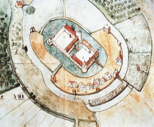Historischer Schlossplan