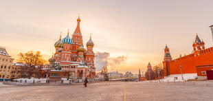 Panoramaansicht: Basilius Kathedrale und Kreml