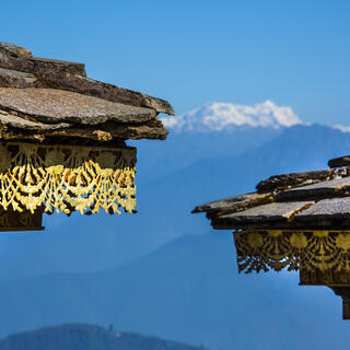 Blick auf das Himalaya Gebirge