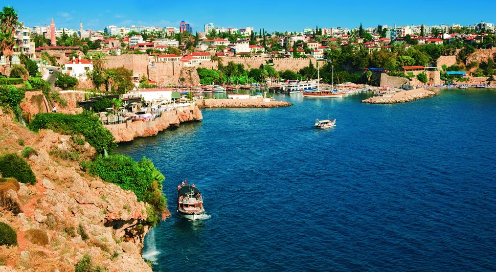 Blick auf die Bucht von Antalya