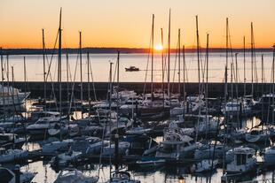 Cascais Hafen Sonnenuntergang