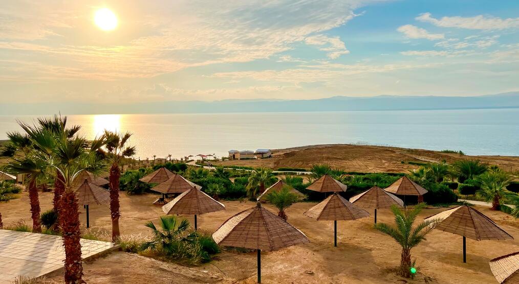Jordanien Blick auf Strand 