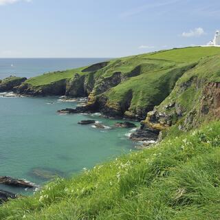 Blick auf die Küste am Lizard Point