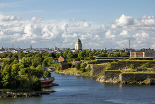 Blick auf Helsinki