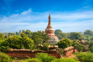 Landschaft in Bagan