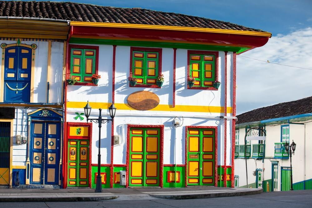 Buntes Haus in Salento