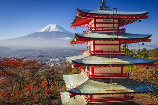 Fuji und Pagoda