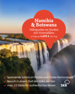 Namibia & Botswana: Höhepunkte in Norden mit Victoriafällen