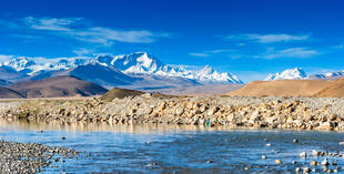 Blick auf den Himalaya in Tibet