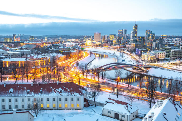 Blick auf Vilnius