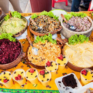 Traditionelles Essen in Flores