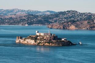 Blick auf Alcatraz in San Francisco