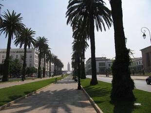 Avenue Mohammed V in Rabat 