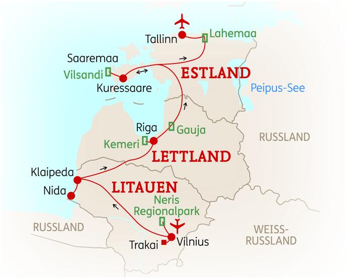 11 Tage Baltikum Rundreise Entspanntes Wandern 2020