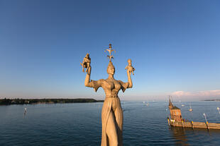 Konstanz: Imperia Statue im Hafen