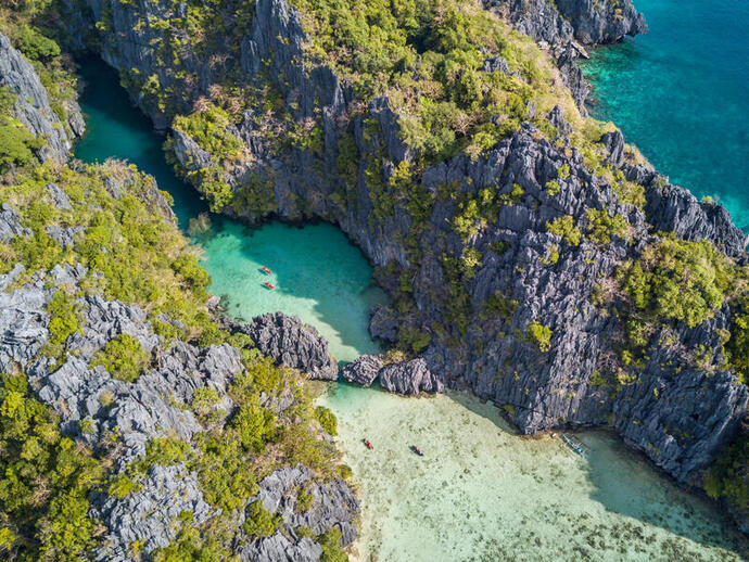 Small Lagoon auf den Philippinen