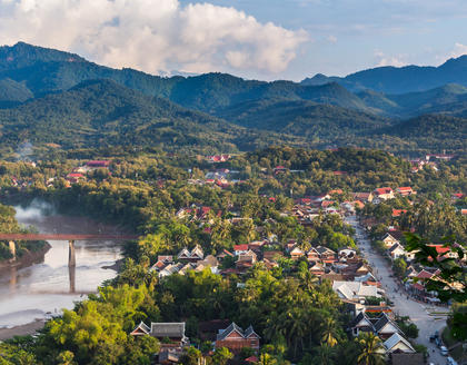 Blick über Luang Prabang