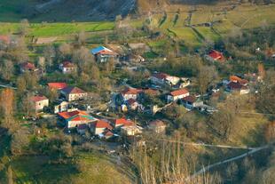 Dorfszene in Kasbegi 