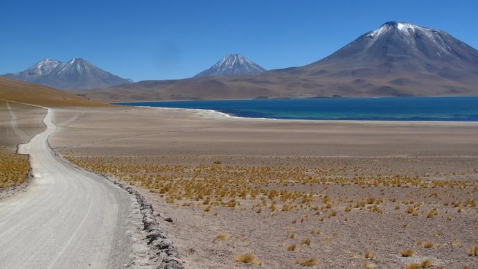 Bergseen in der Atacamawüste