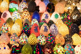 Lampen auf dem Khan-al-Khalili Basar 