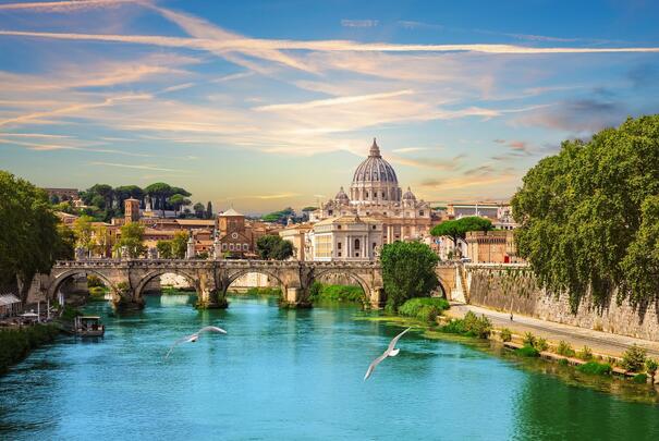 Petersdom in Rom bei einer Europareise