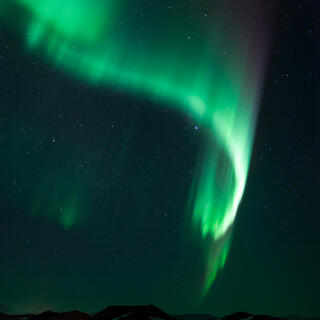 Nordlichter über See Mývatn