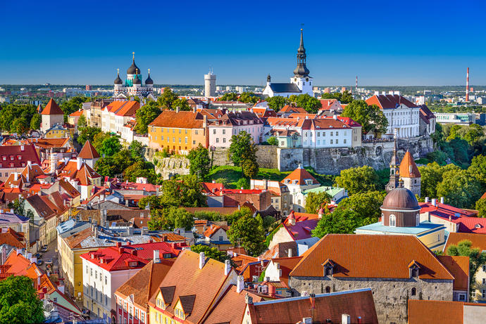Panormablick auf Tallinn