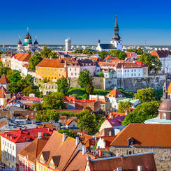 Panormablick auf Tallinn