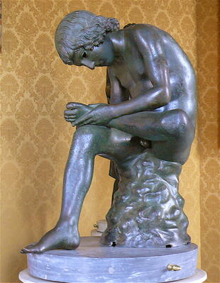 Statue des Dornausziehers aus dem kapitolinischen Museum Roms