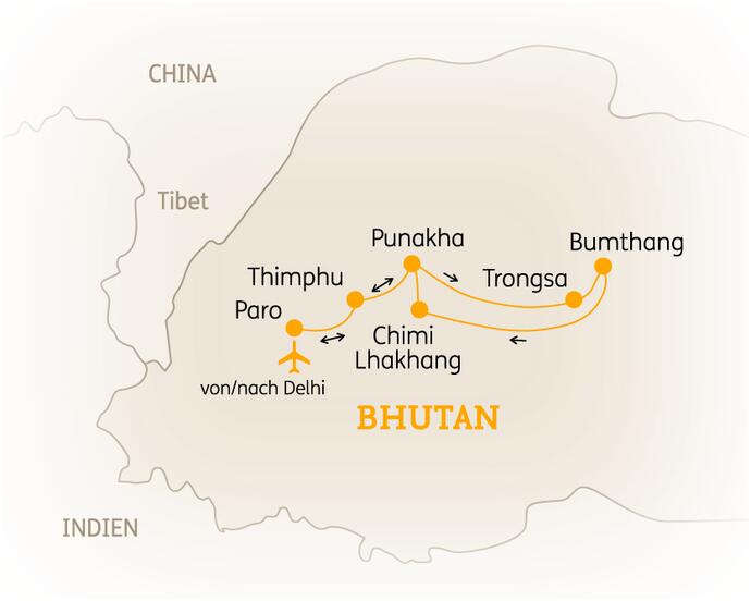 12 Tage Bhutan Rundreise Höhepunkte 2020