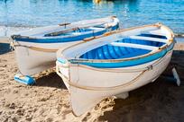 Boote am Strand von Marina Grande 