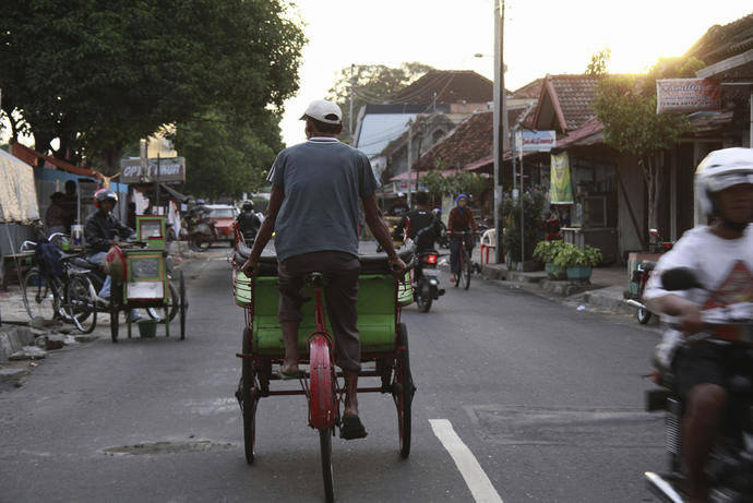 Lebendiges Treiben in Yogyakarta