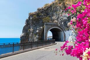 Straße zur Amalfi Küste