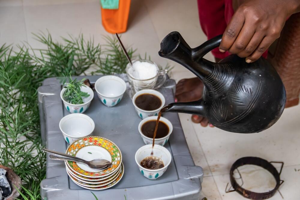 Traditionelle Kaffeezeremonie