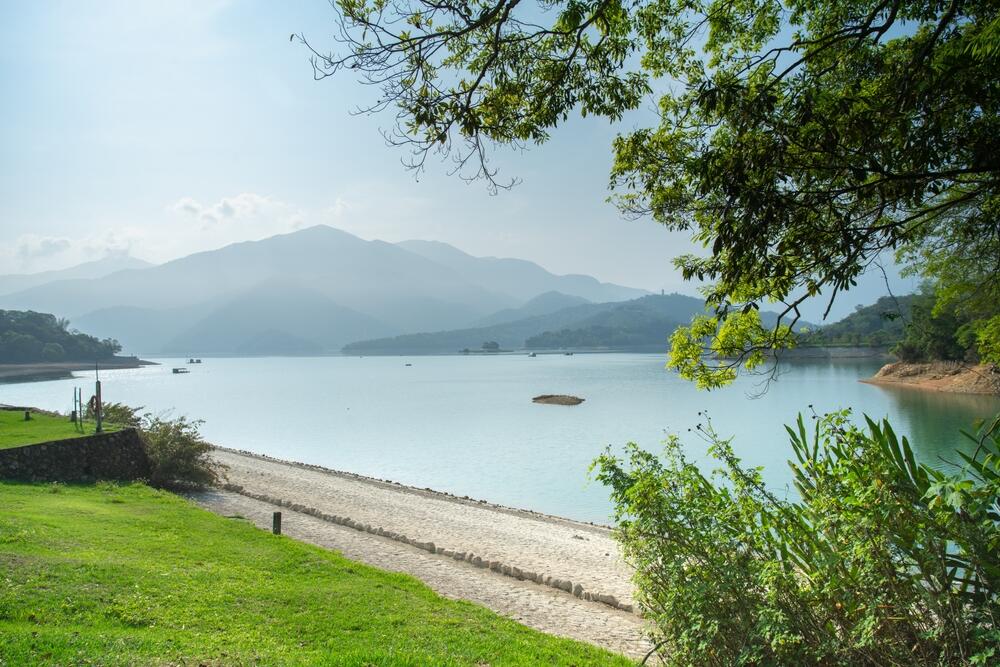 Fahrradweg entlang des Sun Moon Lakes