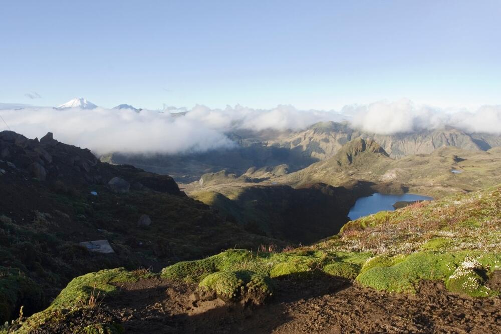 Blick auf den Pass La Virgen