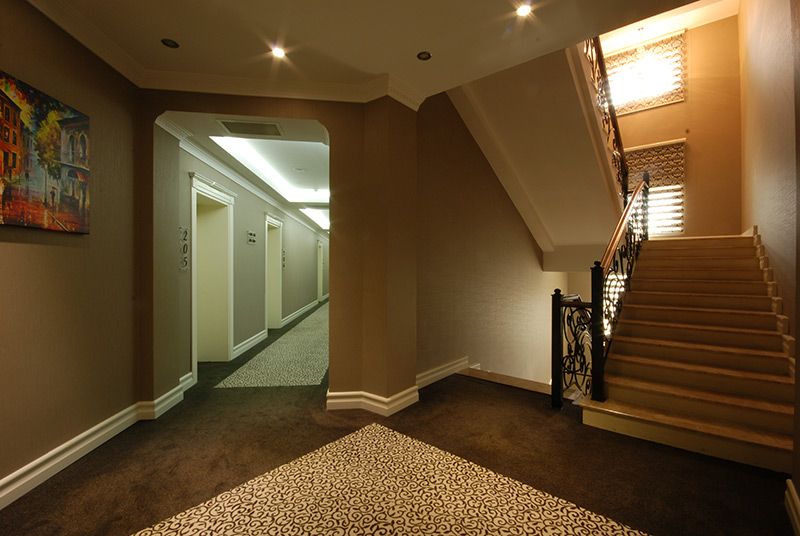 Innenansicht mit Treppe